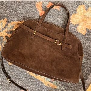 Madewell Brown Suede Satchel